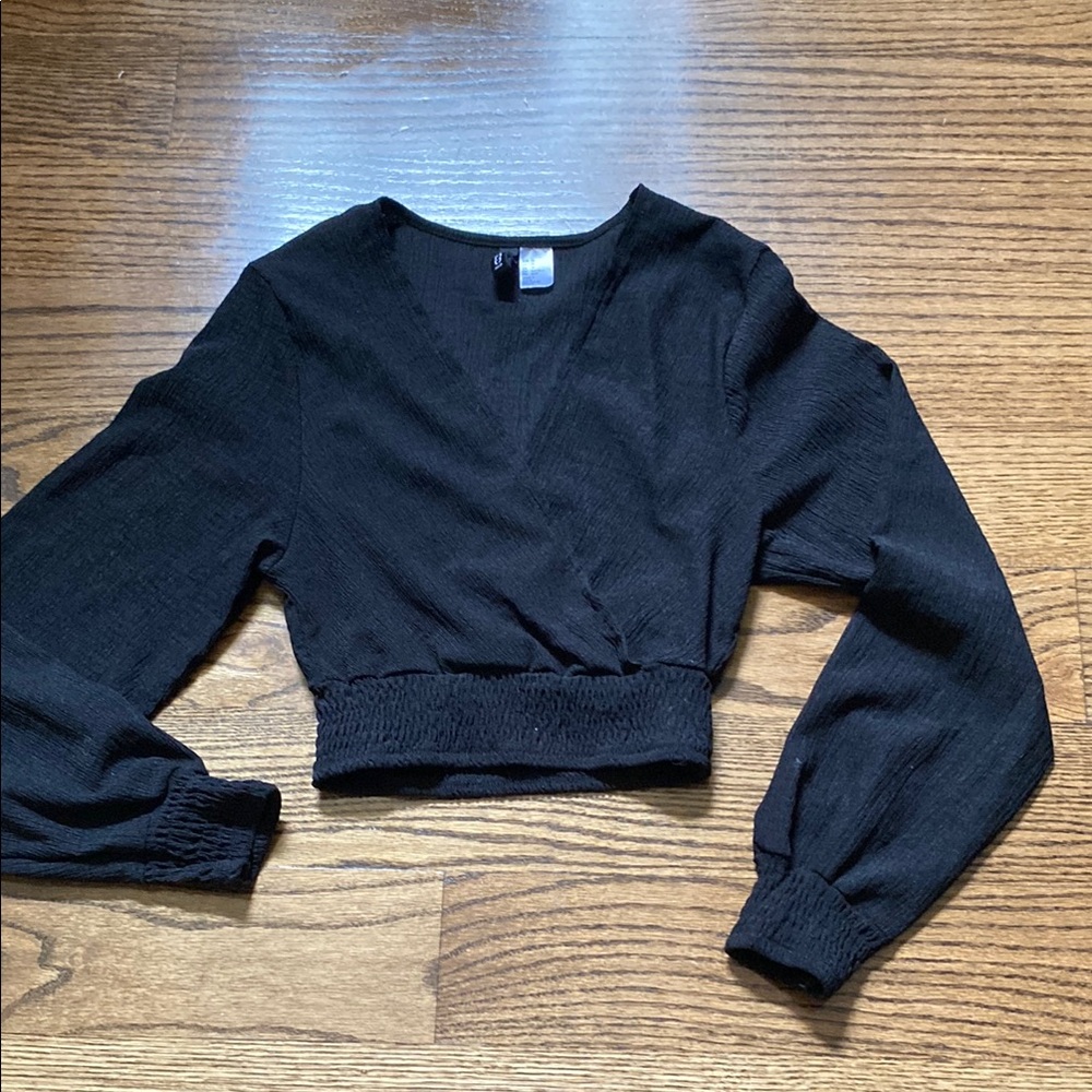 H&M Black Ribbed Top